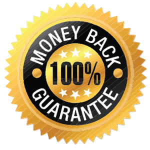 100% money-back guarantee badge for ASE certification practice tests